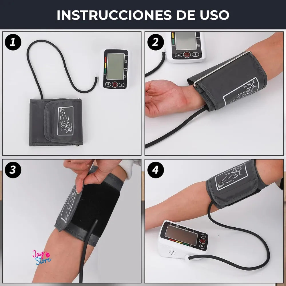 TENSIÓMETRO DIGITAL DE BRAZO CON VOZ EN ESPAÑOL 💙